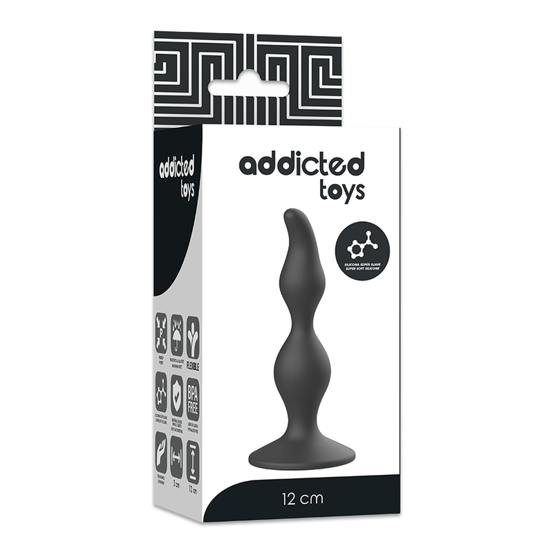 ADDICTED TOYS – ANALSEXPLUG 12 CM SCHWARZ